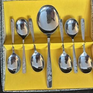 Elegant Silver Spoon Set From England~John Mason